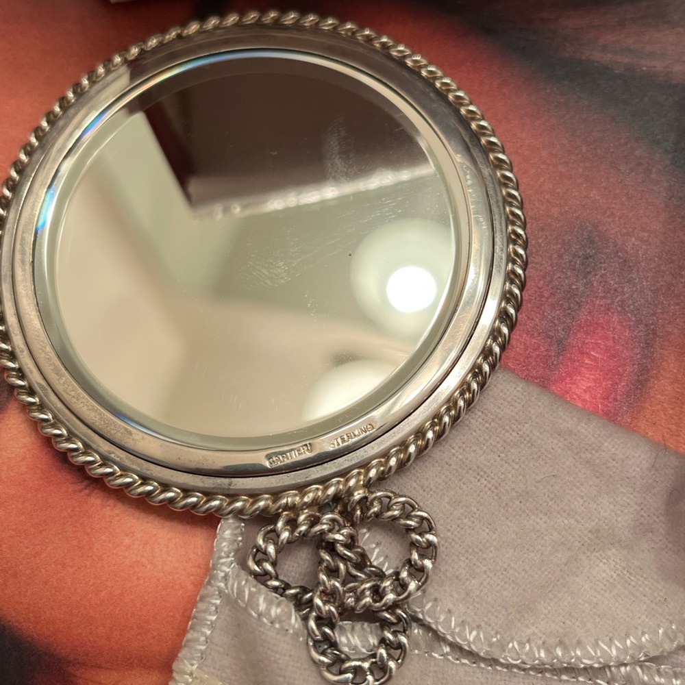 Vintage Sterling Silver Cartier mirror
